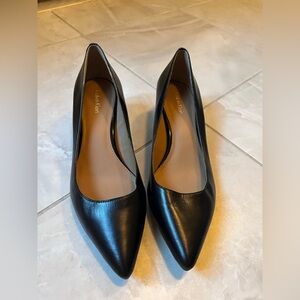 Calvin Klein Pointed Toe Kitten Heel Pumps